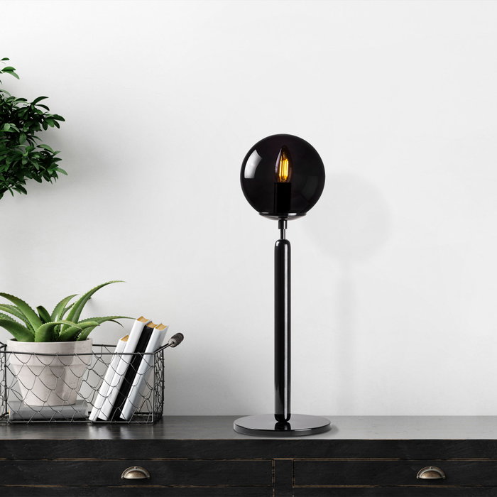Opviq King - 11460 Lámpara de mesa Negra